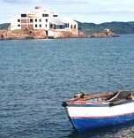 Hotel and Lake